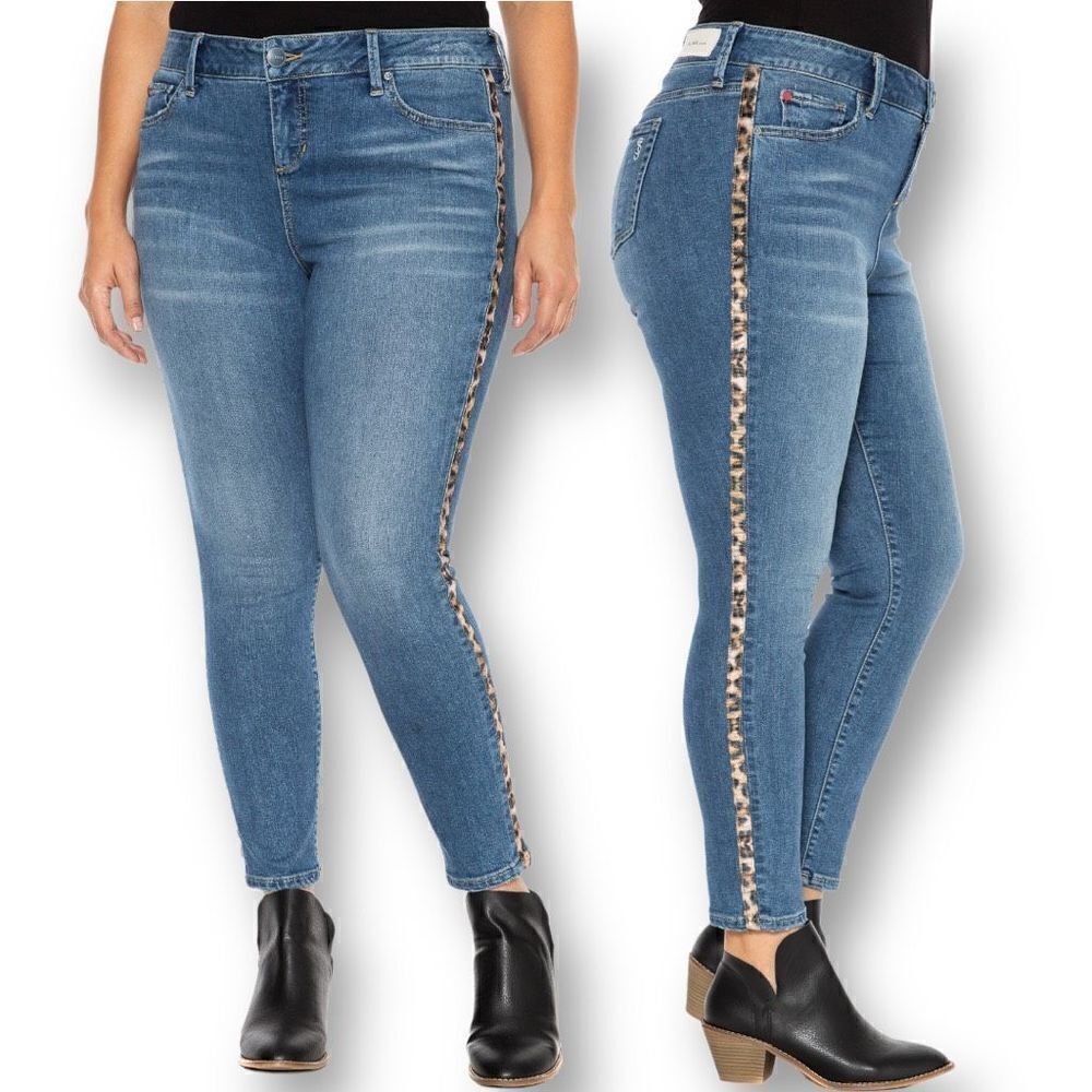 Women’s SLINK HIGH RISE ANKLE - TINA CURVY JEANS SIZE 18 Blue MSRP $88